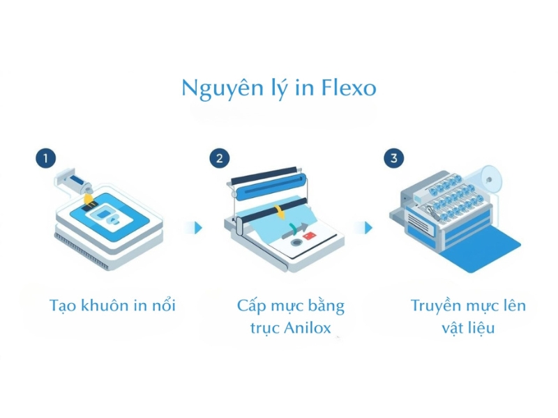 Nguyên lý của kỹ thuật in Flexo