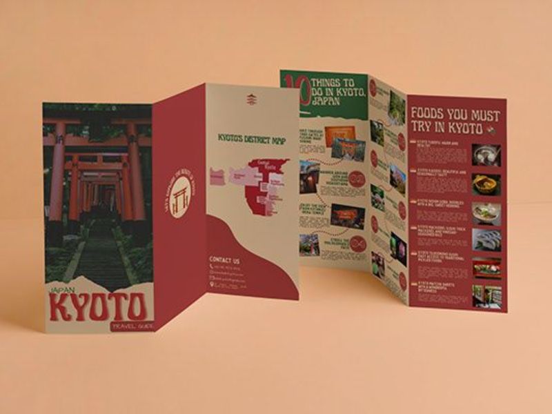 Mẫu brochure có độ phân giải cao từ công nghệ kỹ thuật số