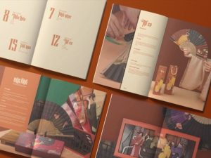 Mẫu in catalogue yến sào hiện đại cho dịp Tết